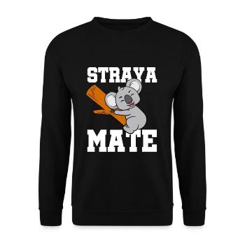 Straya Mate - Unisex Pullover - Schwarz - Vorne - Alina (178cm) & Michal (187cm)