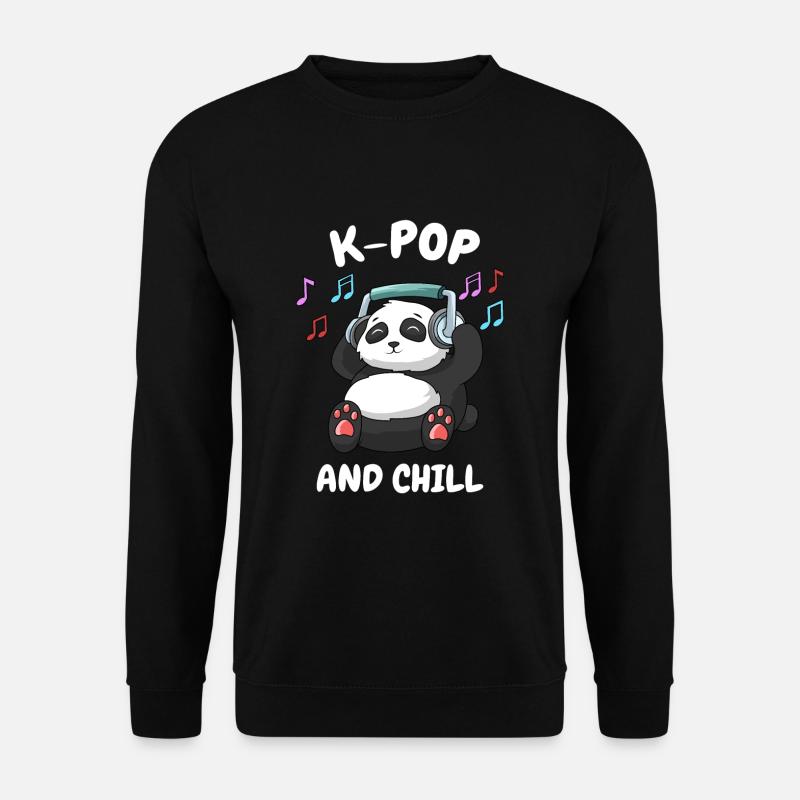 K-Pop And Chill - Unisex Sweatshirt - black