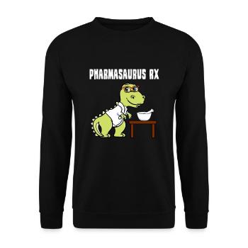 Pharmasaurus RX - Sweat-shirt Unisexe - noir - Devant - Alina (178cm) & Michal (187cm)