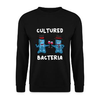 Culture Bacteria Biologie - Unisex Pullover - Schwarz - Vorne - Alina (178cm) & Michal (187cm)