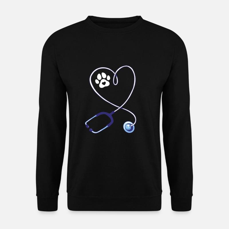 Vet Tech Stethoskop - Unisex Pullover - Schwarz