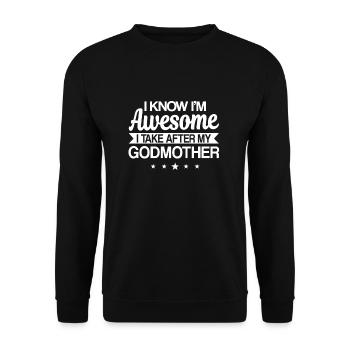 I Take After My Godmother - Unisex Sweatshirt - black - Front - Alina (178cm) & Michal (187cm)