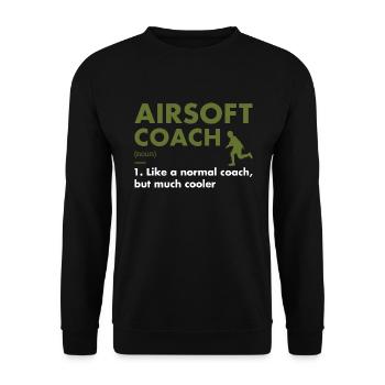 Sport Coach Definition Airsoft - Unisex Sweatshirt - black - Front - Alina (178cm) & Michal (187cm)