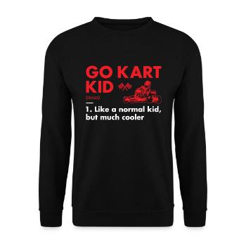 Sport Kid Définition Go Kart - Sweat-shirt Unisexe - noir - Devant - Alina (178cm) & Michal (187cm)