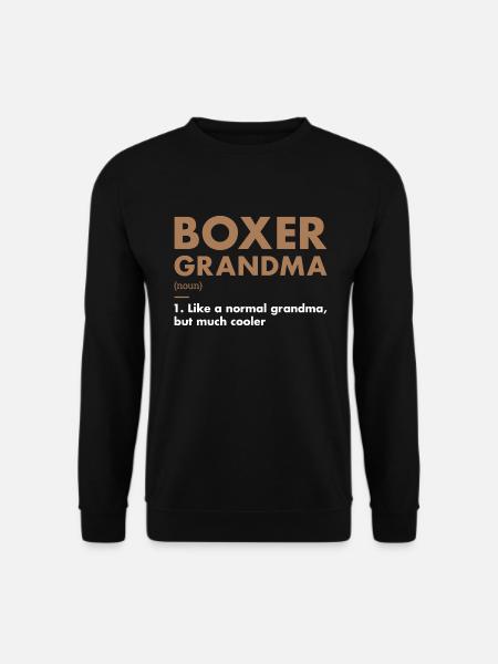 Boxer Grandma Definition - Unisex Sweatshirt - black