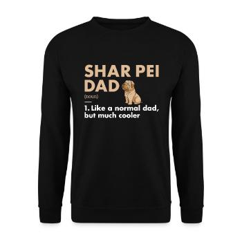 Shar Pei Dad Définition - Sweat-shirt Unisexe - noir - Devant - Alina (178cm) & Michal (187cm)