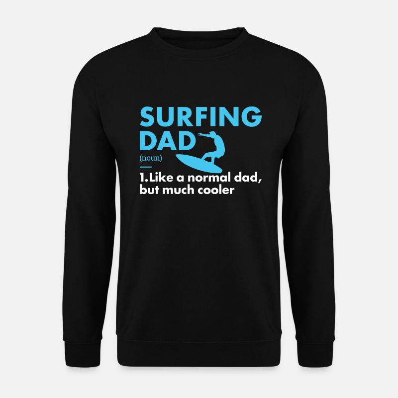 Sport Dad Surfing - Unisex Pullover - Schwarz