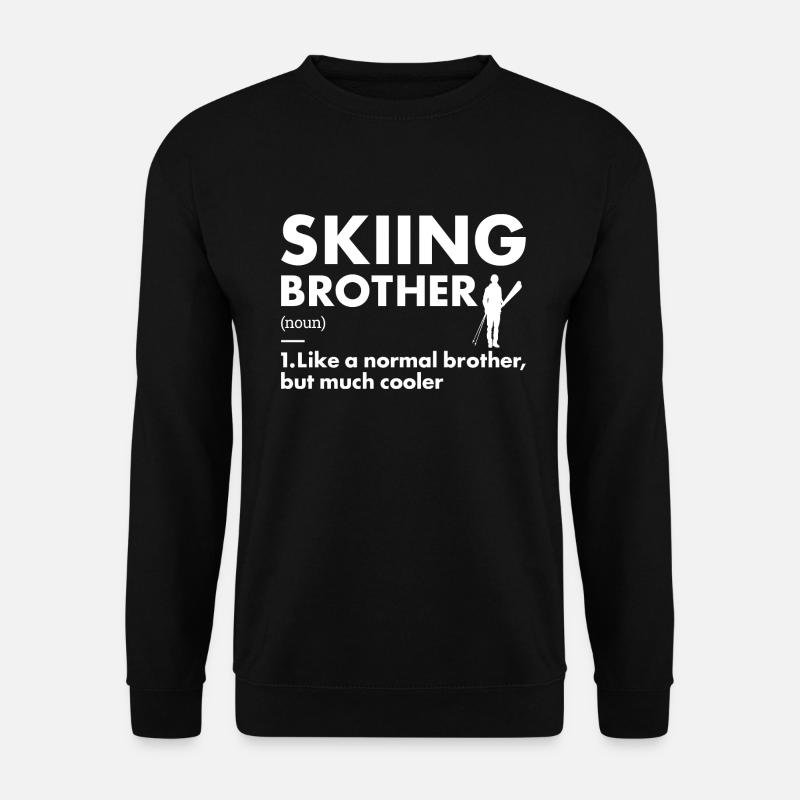 Sport Brother Skiing - Unisex Sweatshirt - black