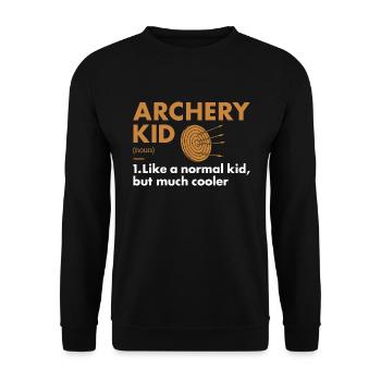 Sport Enfant Tir à l’arc - Sweat-shirt Unisexe - noir - Devant - Alina (178cm) & Michal (187cm)
