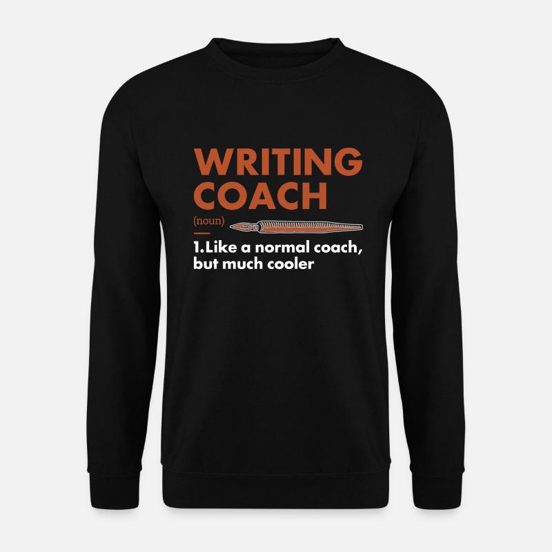 Writer Coach Definition Writing - Unisex Pullover - Schwarz