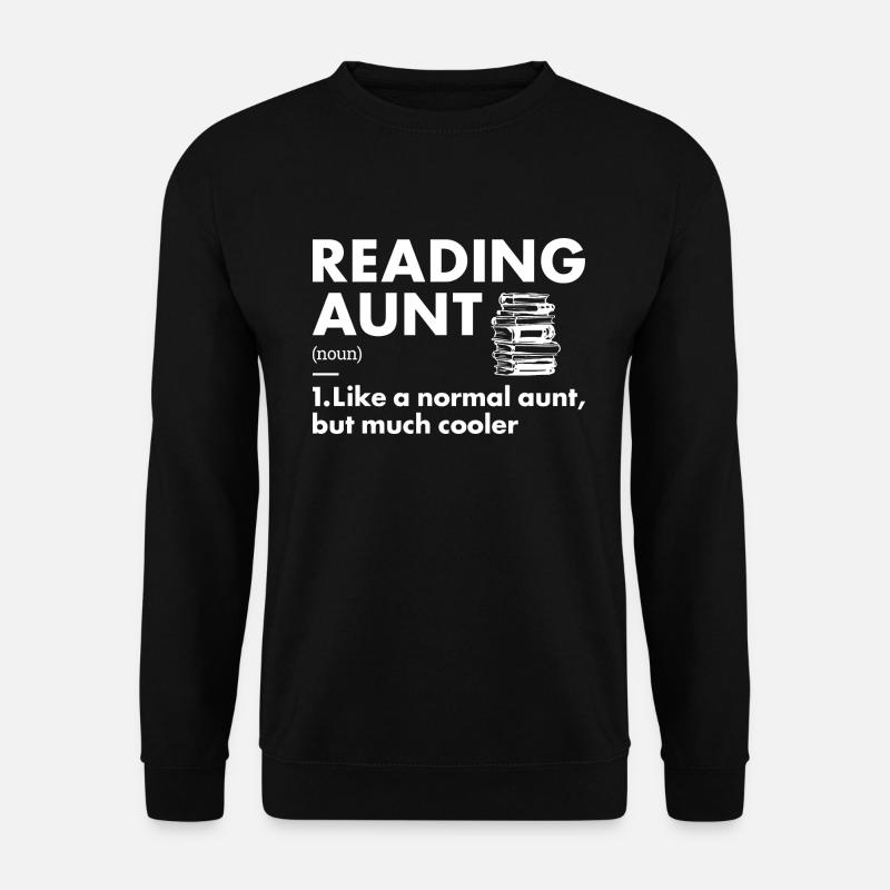 Reader Aunt Definition Reading - Unisex Sweatshirt - black