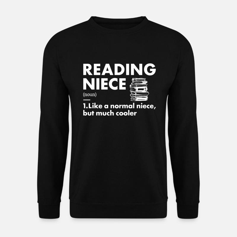 Reader Niece Definition Reading - Unisex Sweatshirt - black