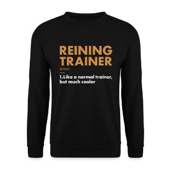 Pure Trainer Definition Reining - Unisex Sweatshirt - black - Front - Alina (178cm) & Michal (187cm)