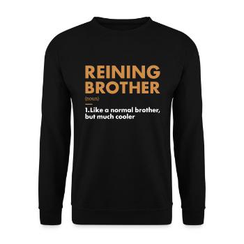 Reiner Brother Definition Reining - Unisex Sweatshirt - black - Front - Alina (178cm) & Michal (187cm)