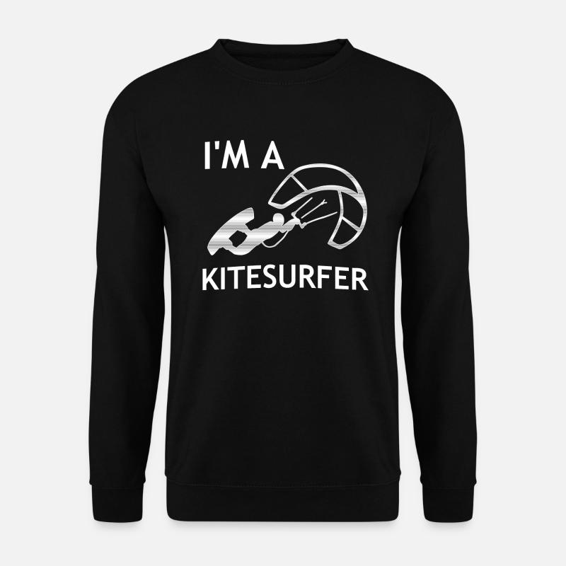 Je suis un kitesurfer - Sweat-shirt Unisexe - noir