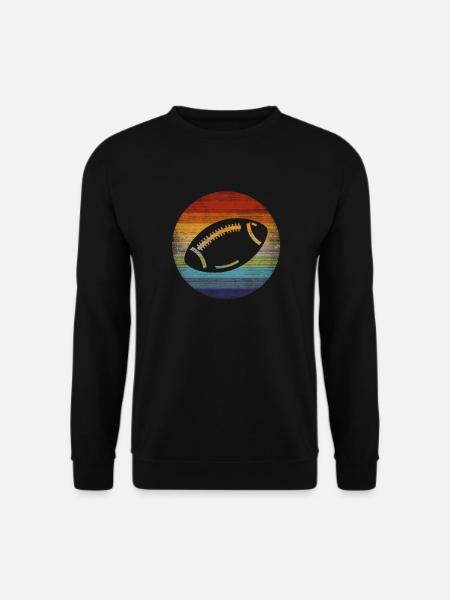 Football Vintage Sunset - Sweat-shirt Unisexe - noir