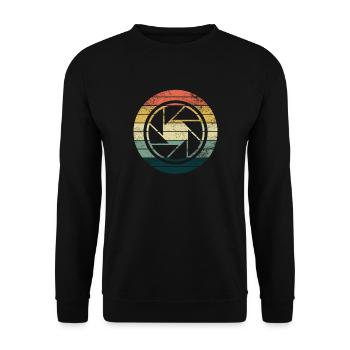 Photographer Camera Photography Photography Gift - Unisex Sweatshirt - black - Front - Alina (178cm) & Michal (187cm)