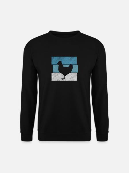 Chicken Chickens Retro - Unisex Sweatshirt - black