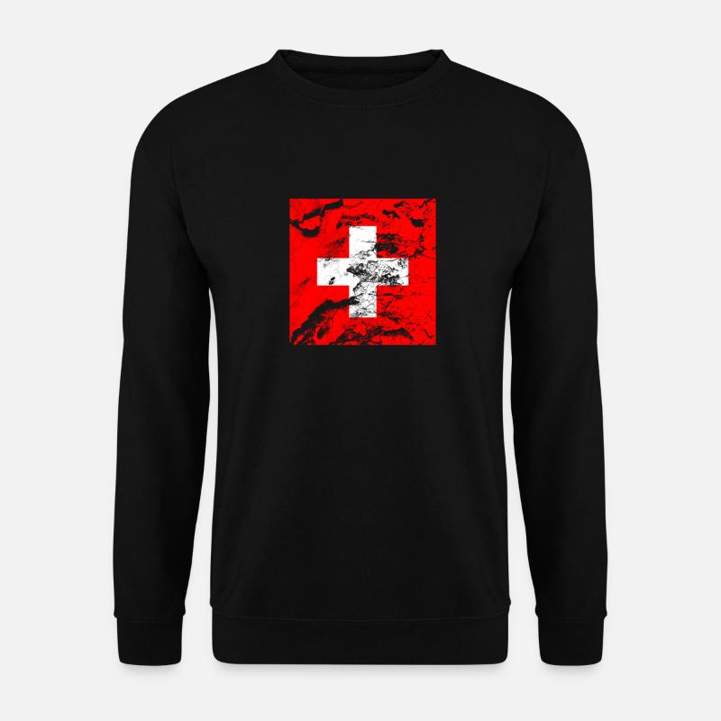 Suisse Drapeau suisse - Sweat-shirt Unisexe - noir