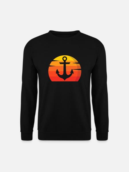 Ancre et soleil - Sweat-shirt Unisexe - noir