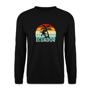 Ecuador - Unisex Pullover - Schwarz - Vorne - Alina (178cm) & Michal (187cm)