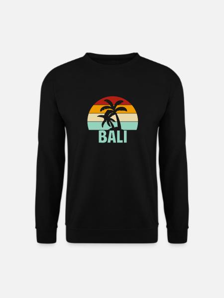 Bali Retro Palm - Unisex Sweatshirt - black