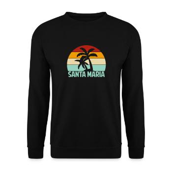 Sainte-Marie - Sweat-shirt Unisexe - noir - Devant - Alina (178cm) & Michal (187cm)