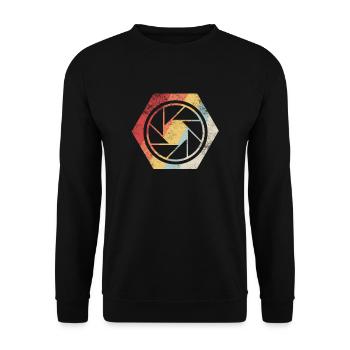 Photographer Gift Idea for Photographers Photography - Unisex Sweatshirt - black - Front - Alina (178cm) & Michal (187cm)