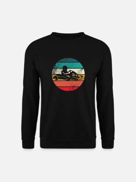 Kart Go-Kart Racing Go-Kart Kart Driver - Unisex Sweatshirt - black