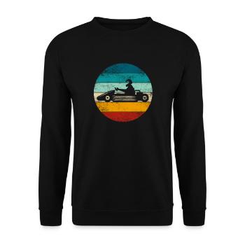 GoKart - Kartsport - Kart - Go Kart - Unisex Pullover - Schwarz - Vorne - Alina (178cm) & Michal (187cm)