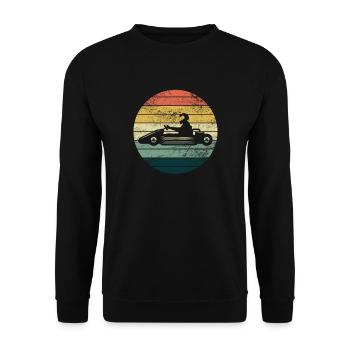 GoKart - Kartsport - Kart - Go Kart - Sweat-shirt Unisexe - noir - Devant - Alina (178cm) & Michal (187cm)