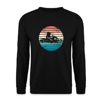 GoKart - Kartsport - Kart - Go Kart - Sweat-shirt Unisexe - noir - Devant - Alina (178cm) & Michal (187cm)