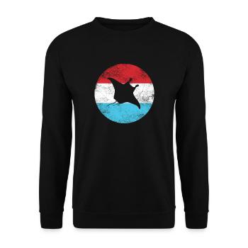Stingray - Unisex Sweatshirt - black - Front - Alina (178cm) & Michal (187cm)
