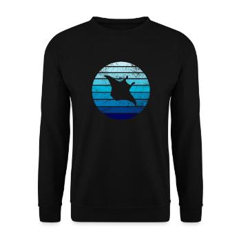 Stingray - Unisex Sweatshirt - black - Front - Alina (178cm) & Michal (187cm)