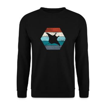 Stingray - Unisex Sweatshirt - black - Front - Alina (178cm) & Michal (187cm)