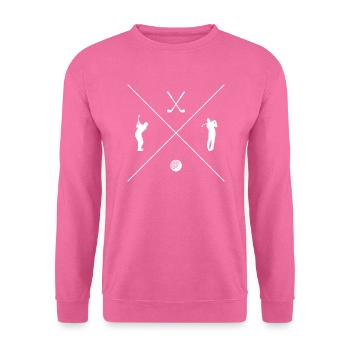 Golfeurs Clubs de golf Golfeurs Golf - Sweat-shirt Unisexe - rose - Devant