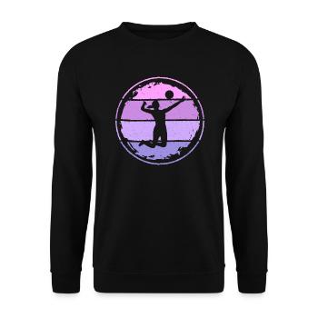 Joueuse de volleyball Femmes Joueuses de volleyball - Sweat-shirt Unisexe - noir - Devant - Alina (178cm) & Michal (187cm)