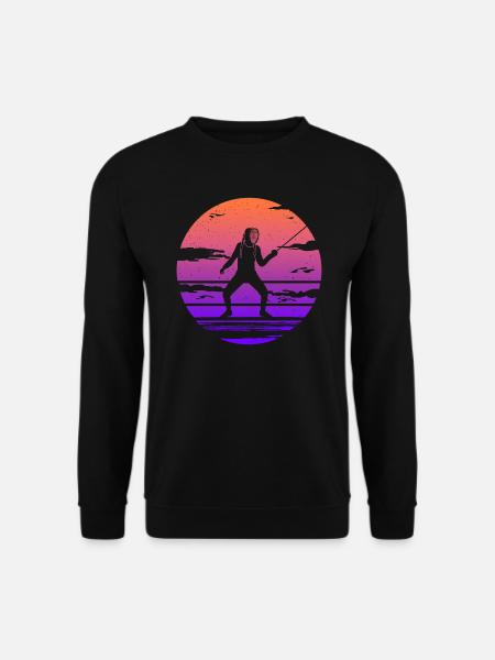 Fechten Fechtsport Degen Frauen Fechter - Unisex Pullover - Schwarz