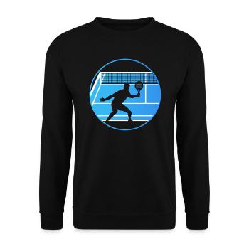 Padeltennis Padelspielfeld Padelspieler Padel - Unisex Pullover - Schwarz - Vorne - Alina (178cm) & Michal (187cm)