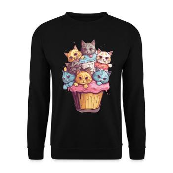 All Right After A Divorce He Has Nothing Left - Unisex Pullover - Schwarz - Vorne - Alina (178cm) & Michal (187cm)