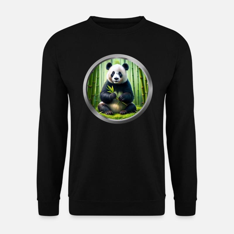 Panda Animal - Unisex Sweatshirt - black
