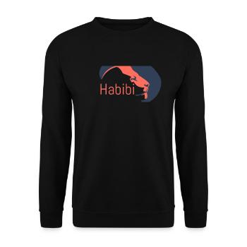 Habibi - Unisex Pullover - Schwarz - Vorne - Alina (178cm) & Michal (187cm)