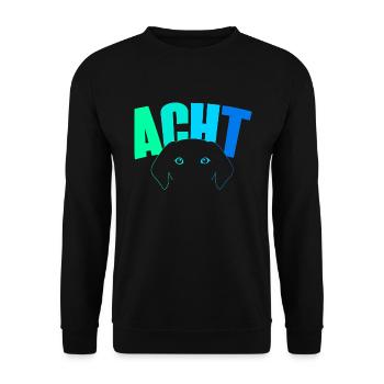 8ème anniversaire garçons 8 ans chien chien - Sweat-shirt Unisexe - noir - Devant - Alina (178cm) & Michal (187cm)