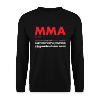 Sport Définition MMA - Sweat-shirt Unisexe - noir - Devant - Alina (178cm) & Michal (187cm)