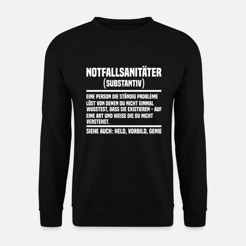 Notfallsanitäter - Unisex Pullover - Schwarz