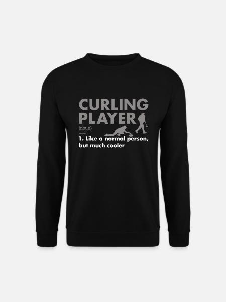 Sport Player Definition Curling - Unisex sweater - sort