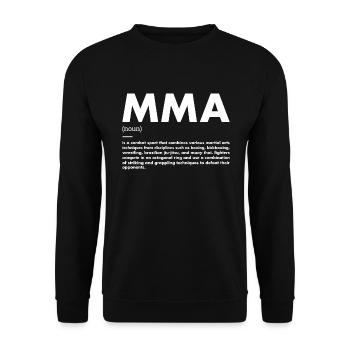 Sport Definition MMA - Unisex Pullover - Schwarz - Vorne - Alina (178cm) & Michal (187cm)