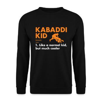 Sport Kid Definition Kabaddi - Unisex Sweatshirt - black - Front - Alina (178cm) & Michal (187cm)