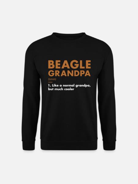 Beagle Grandpa Définition - Sweat-shirt Unisexe - noir