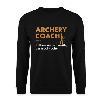 Sport Coach Archery - Unisex Sweatshirt - black - Front - Alina (178cm) & Michal (187cm)